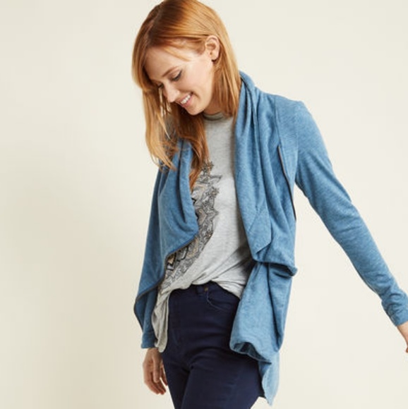 Last One! Modcloth Airport Asymmetrical Cardigan - Picture 3 of 7